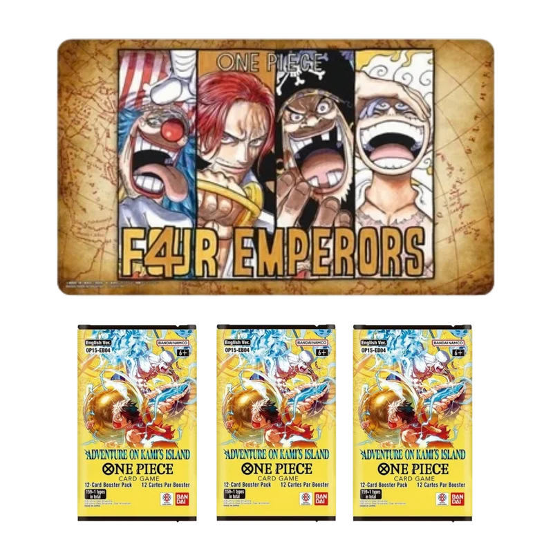 One Piece Playmat Limited Edition Vol 2 + 3 Sobres OP15 EB03