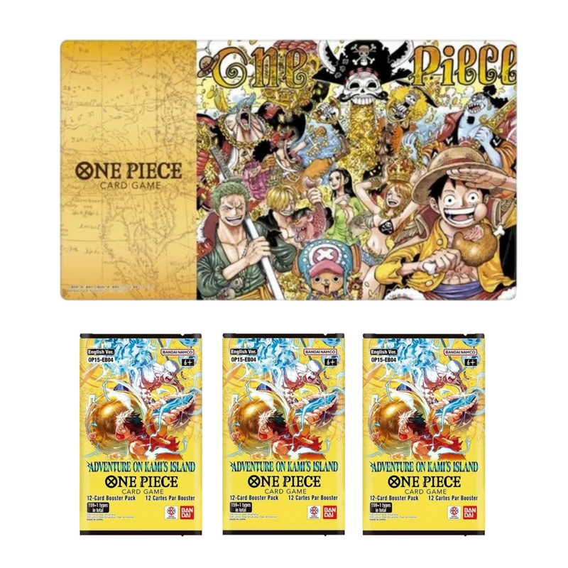 One Piece Playmat Limited Edition Vol.1 + 3 Sobres OP-15