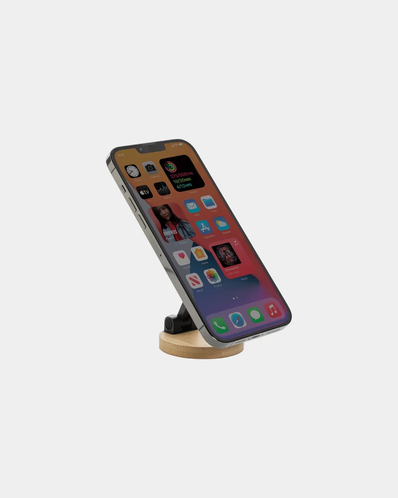 Soporte magnético plegable bambú RCS para personalizar