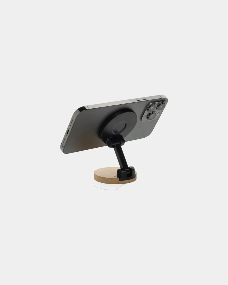 Soporte magnético plegable bambú RCS para personalizar