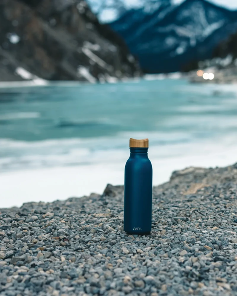 Botella acero reciclado 600ml Alcor para personalizar