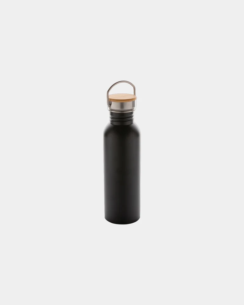 Botella acero inoxidable 710ml tapa bambú para personalizar