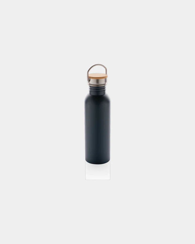 Botella acero inoxidable 710ml tapa bambú para personalizar