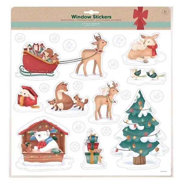 Pegatinas de Ventana Navidad Little Dutch