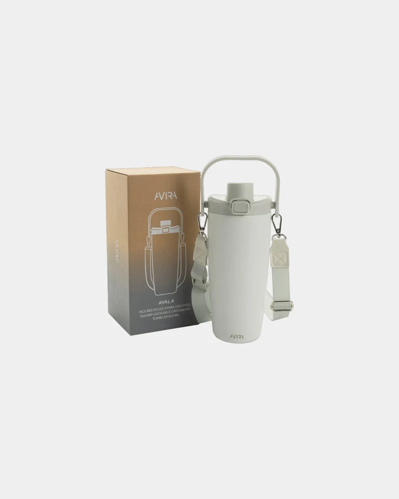 Botella acero reciclado 600ml con correa para personalizar