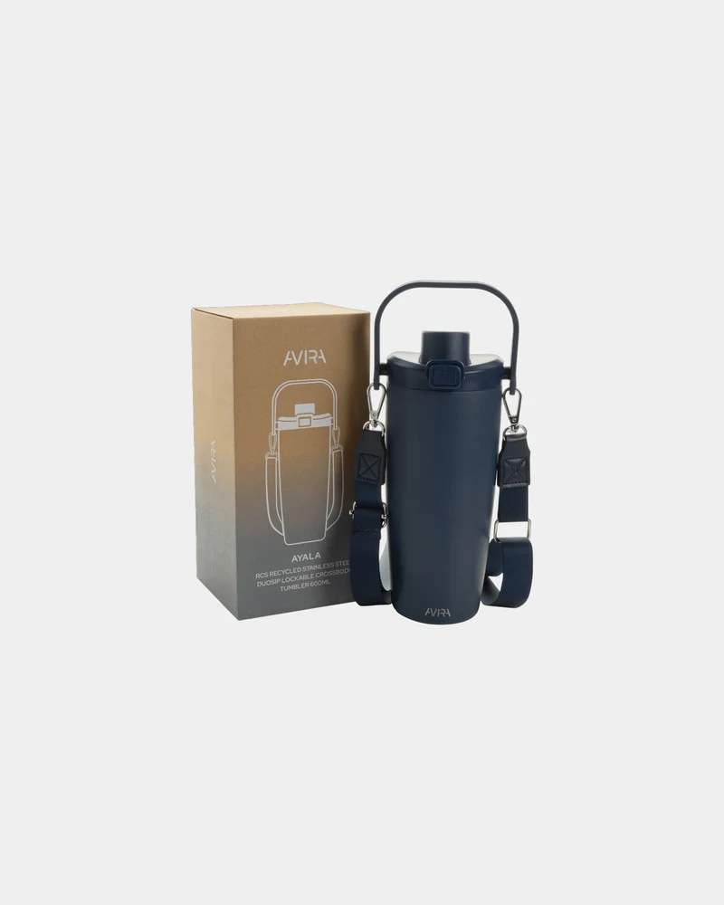 Botella acero reciclado 600ml con correa para personalizar