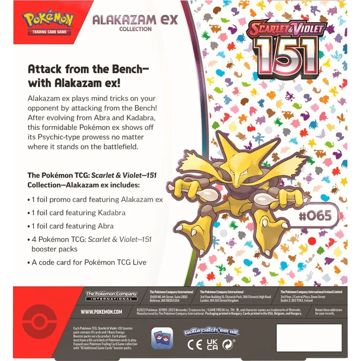 Caja Alakazam ex Pokémon 151
