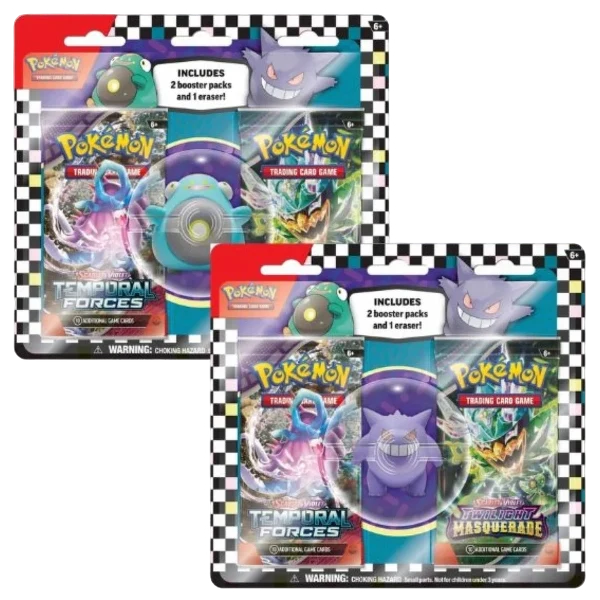 Blister 2 Sobres Gengar o Bellibolt