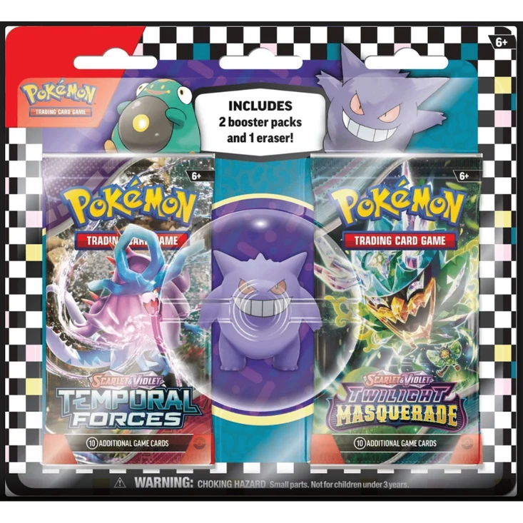 Blister 2 Sobres Gengar o Bellibolt