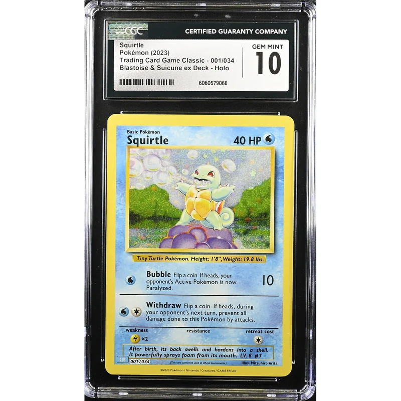 Squirtle (CLK 001) Pokémon Card Game Classic