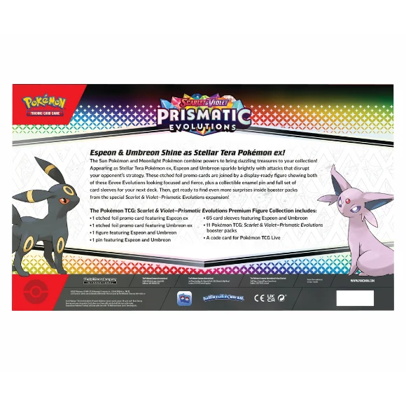 Premium Figura Eevee Collection Evoluciones Prismáticas | Prismatic Evolutions