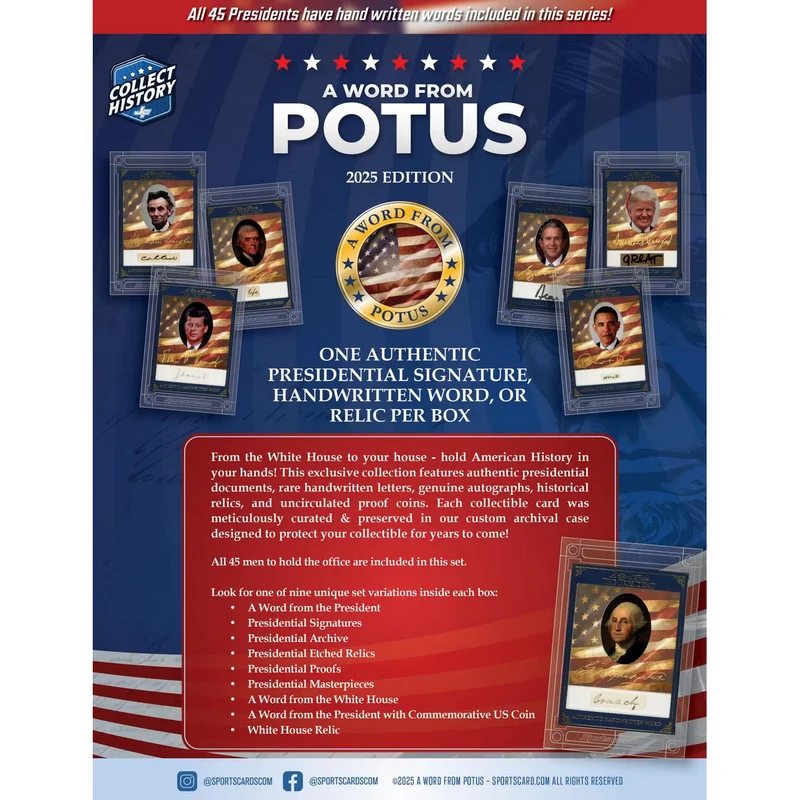 SportCards | 2025 POTUS A Word from the President Hobby Box
