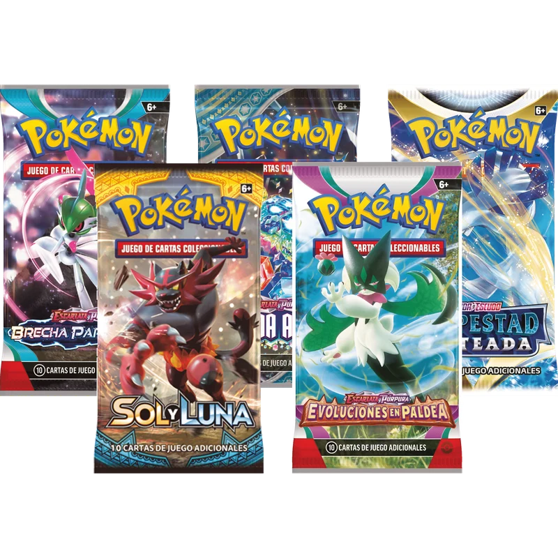 Pack 5 Sobres Pokémon TCG