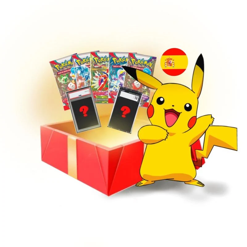 Caja Regalo Carta CGC 10 + 5 Sobres Pokémon TCG
