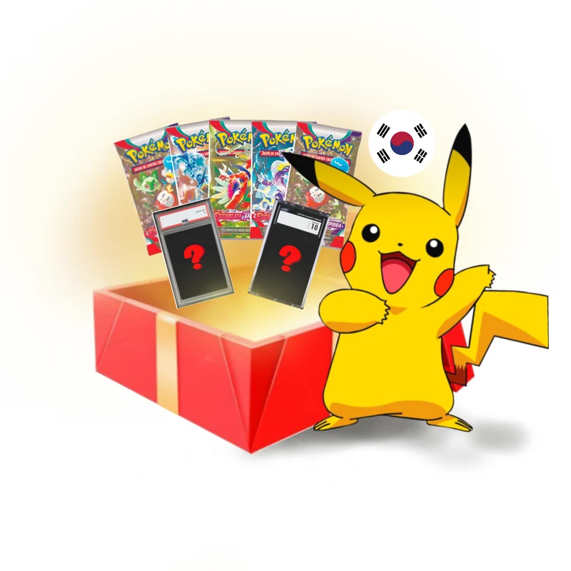 Caja Regalo Carta CGC 10 + 5 Sobres Pokémon TCG