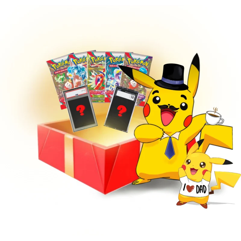 Caja Regalo Carta CGC 10 + 5 Sobres Pokémon TCG