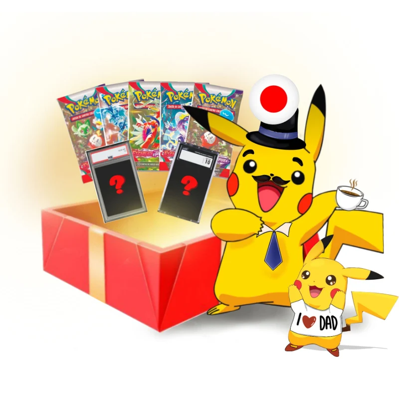 Caja Regalo Carta CGC 10 + 5 Sobres Pokémon TCG