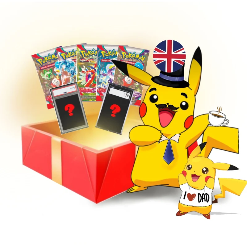 Caja Regalo Carta CGC 10 + 5 Sobres Pokémon TCG