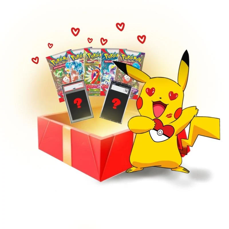 Caja Regalo Carta CGC 10 + 5 Sobres Pokémon TCG