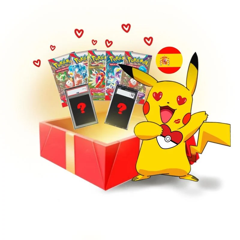 Caja Regalo Carta CGC 10 + 5 Sobres Pokémon TCG