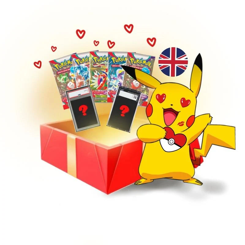 Caja Regalo Carta CGC 10 + 5 Sobres Pokémon TCG