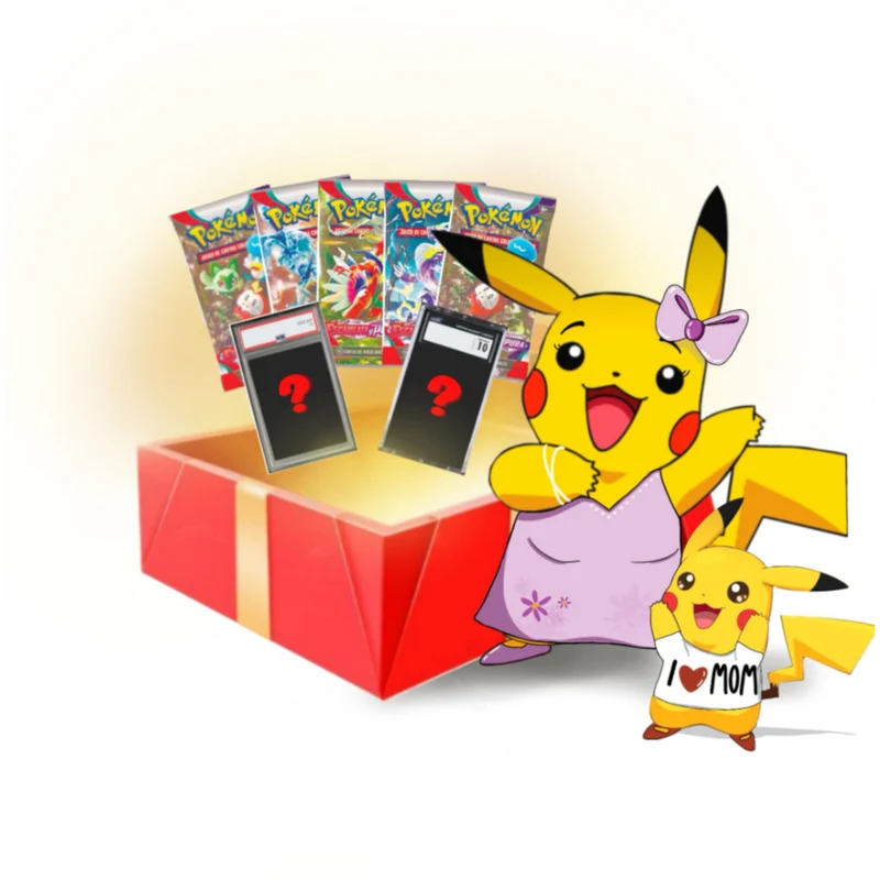 Caja Regalo Carta CGC 10 + 5 Sobres Pokémon TCG