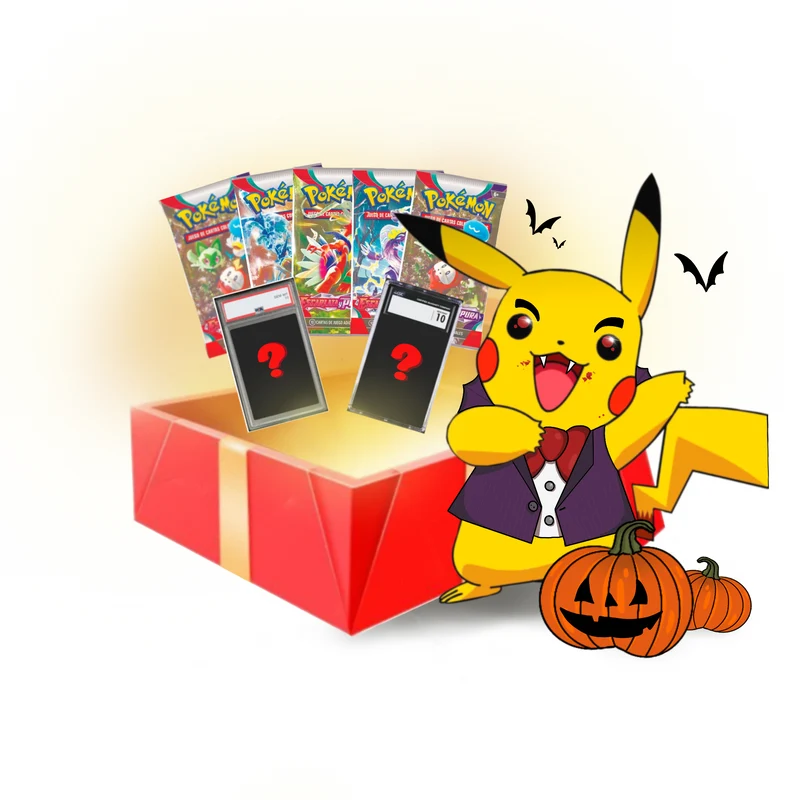 Caja Regalo Carta CGC 10 + 5 Sobres Pokémon TCG