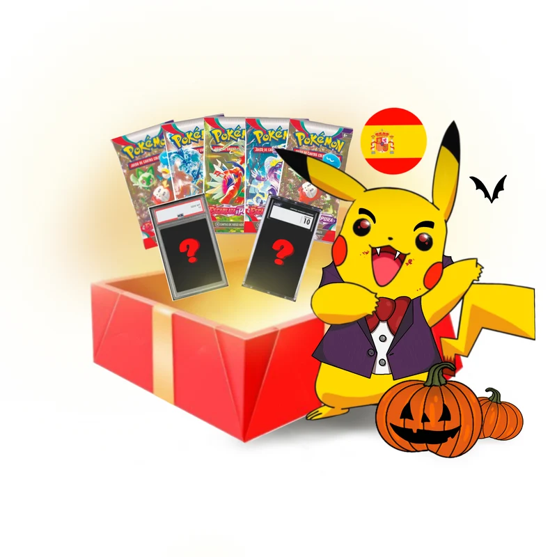Caja Regalo Carta CGC 10 + 5 Sobres Pokémon TCG