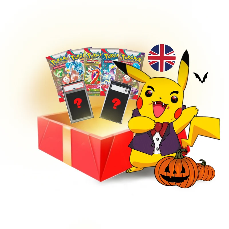 Caja Regalo Carta CGC 10 + 5 Sobres Pokémon TCG