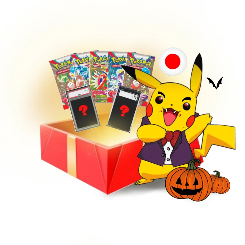 Caja Regalo Carta CGC 10 + 5 Sobres Pokémon TCG