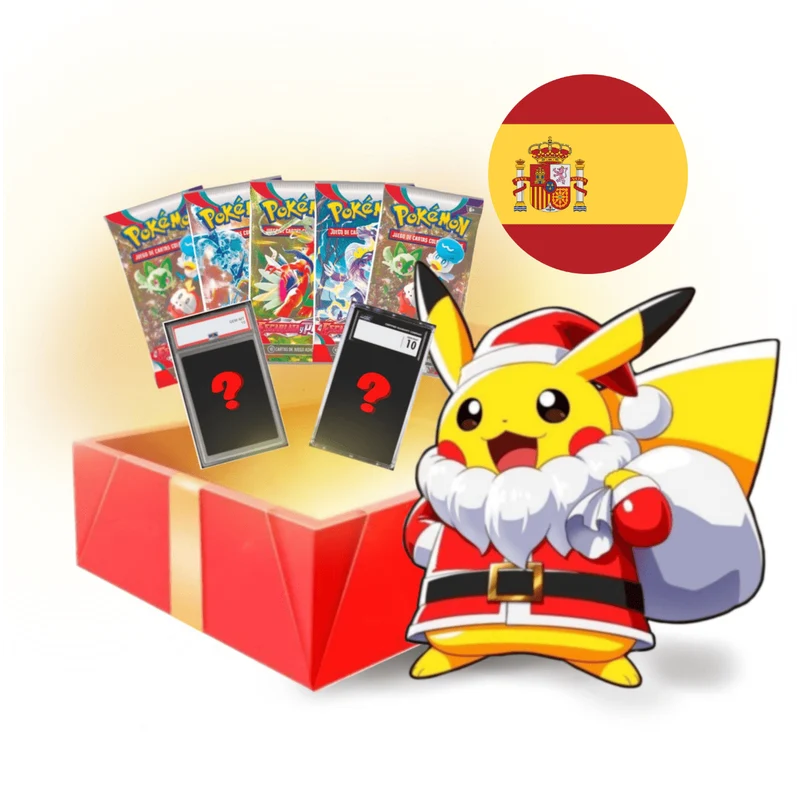 Caja Regalo Carta CGC 10 + 5 Sobres Pokémon TCG