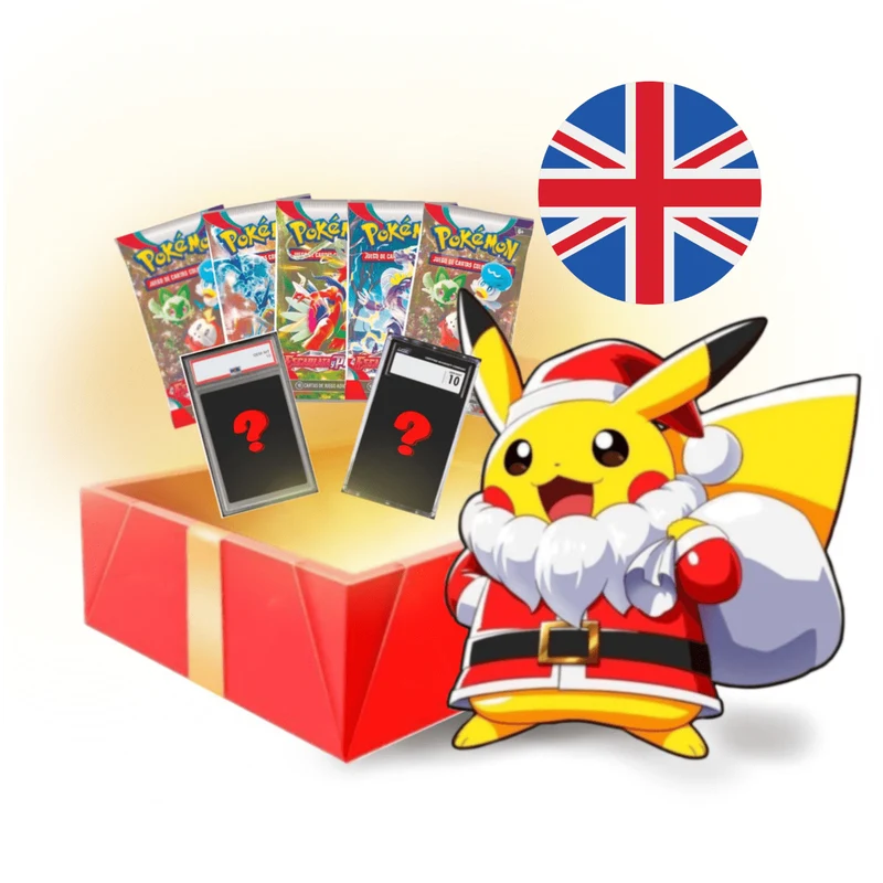 Caja Regalo Carta CGC 10 + 5 Sobres Pokémon TCG