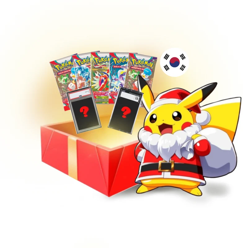 Caja Regalo Carta CGC 10 + 5 Sobres Pokémon TCG