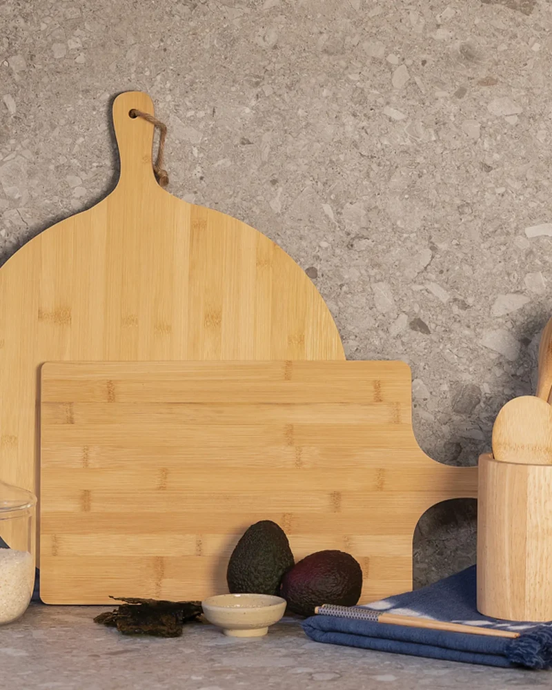 Pinza de cocina de bambú Ukiyo para personalizar