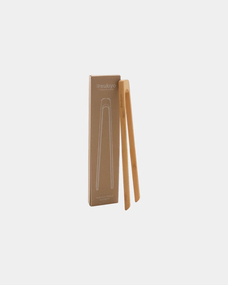 Pinza de cocina de bambú Ukiyo para personalizar