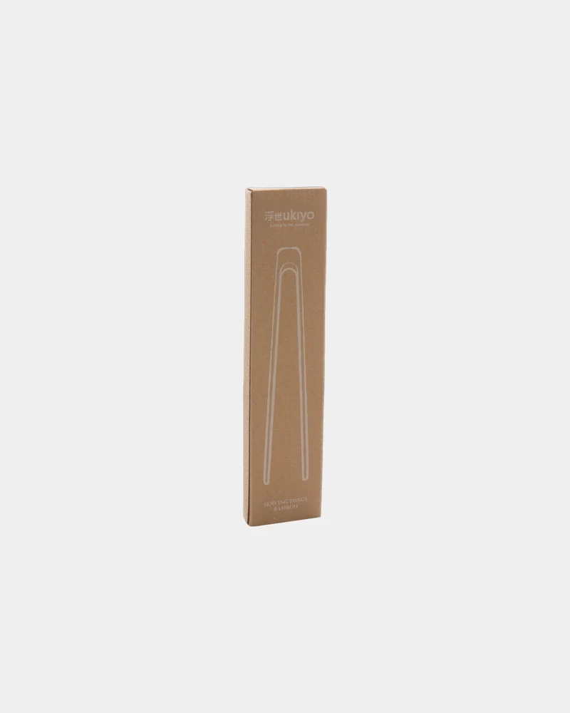 Pinza de cocina de bambú Ukiyo para personalizar