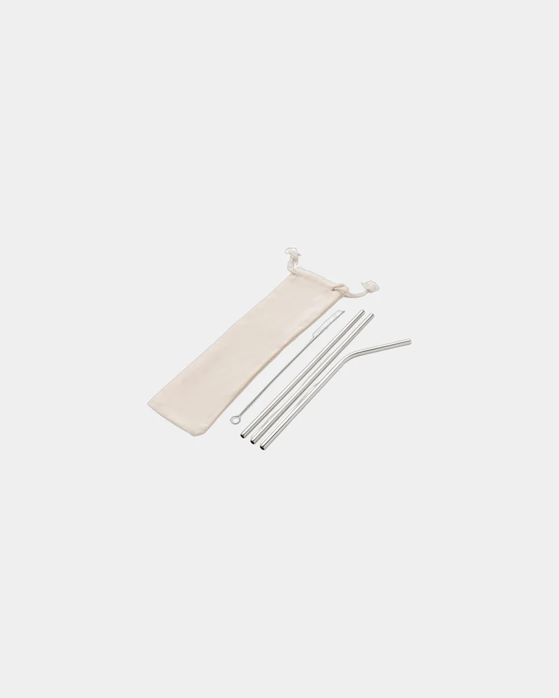 Set de pajitas de acero inoxidable para personalizar