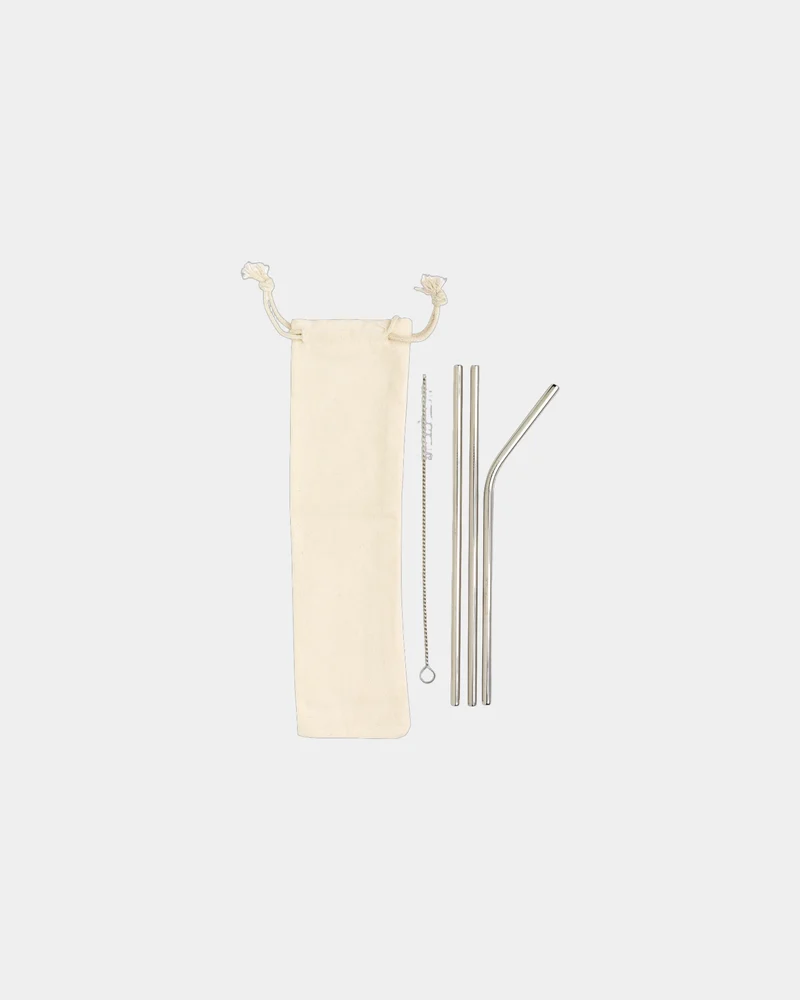 Set de pajitas de acero inoxidable para personalizar