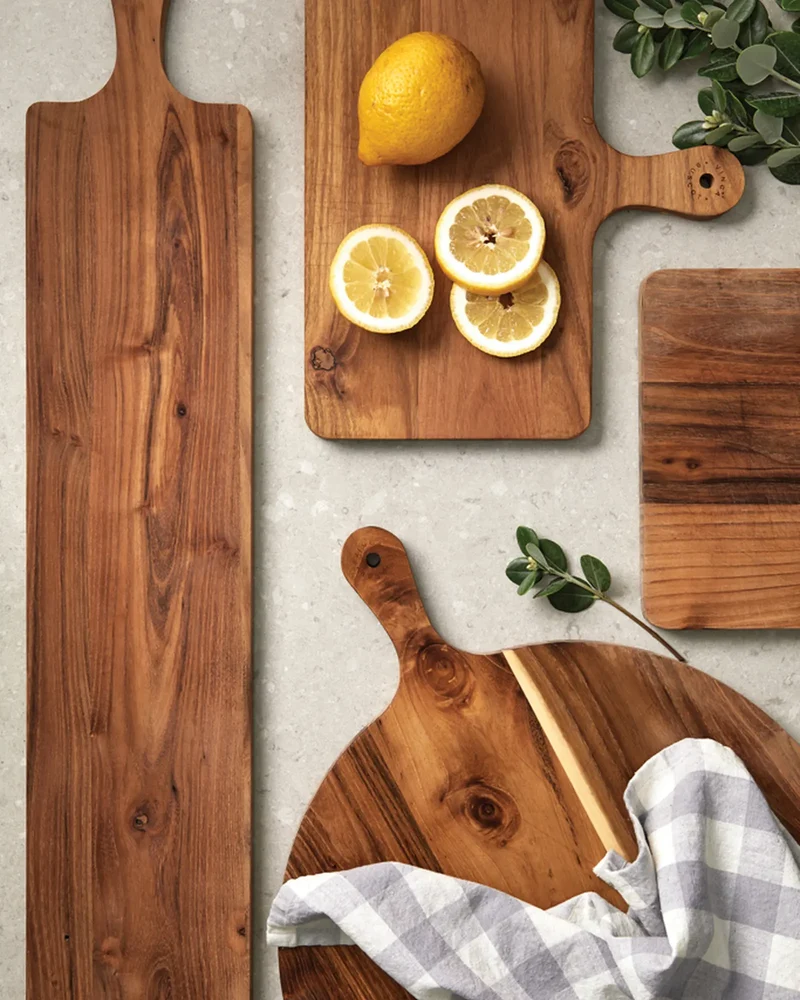 Tabla de servicio de teca FSC Vinga Buscot para personalizar