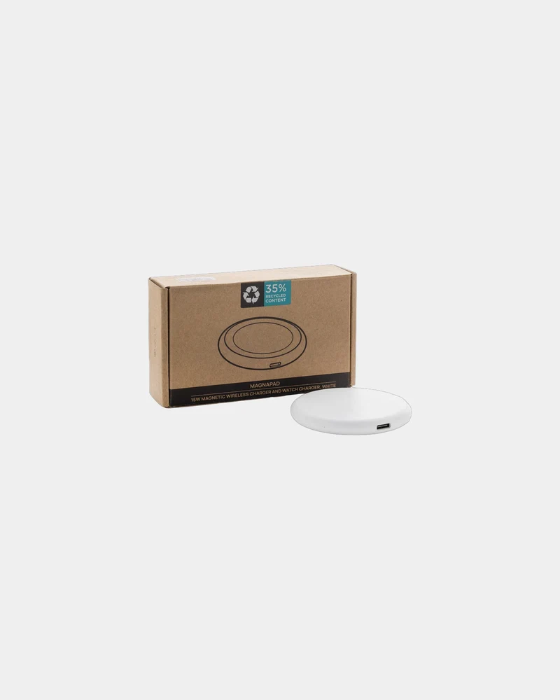 Cargador inalámbrico 3 en 1 reciclado para personalizar