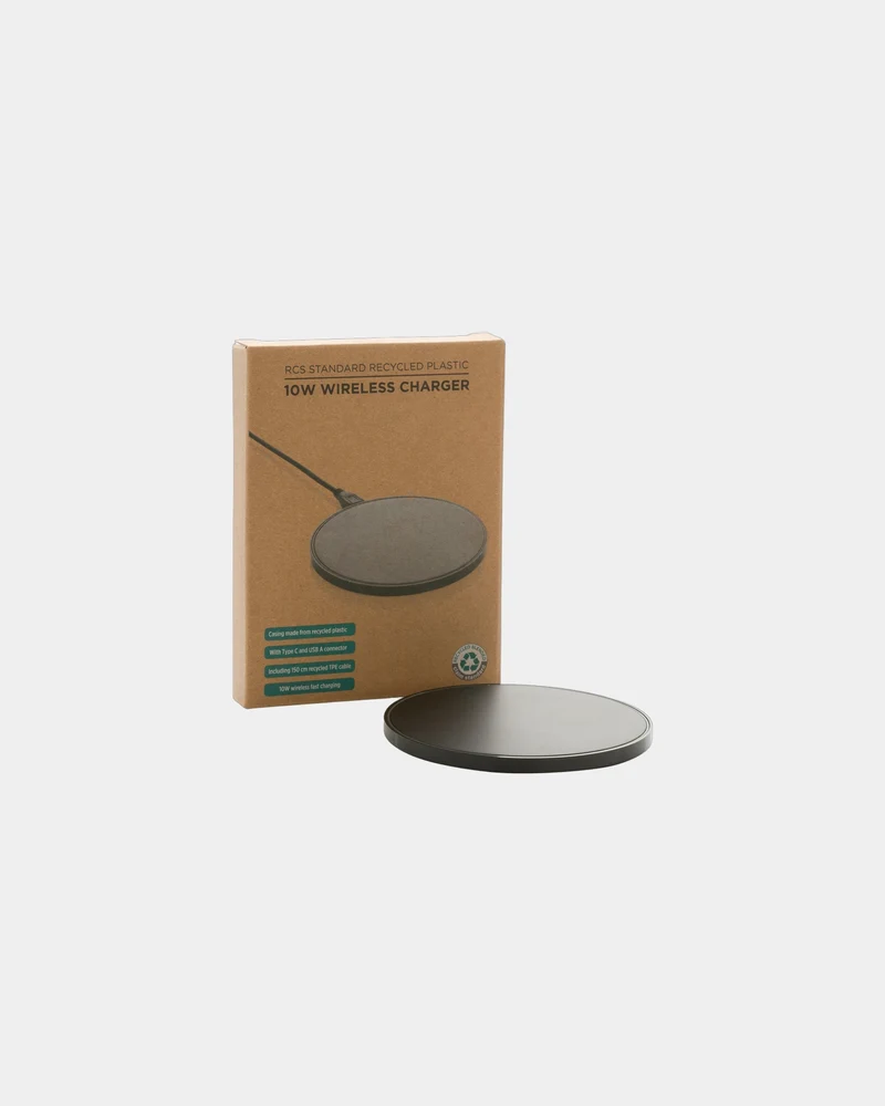 Cargador inalámbrico reciclado RCS 10W para personalizar