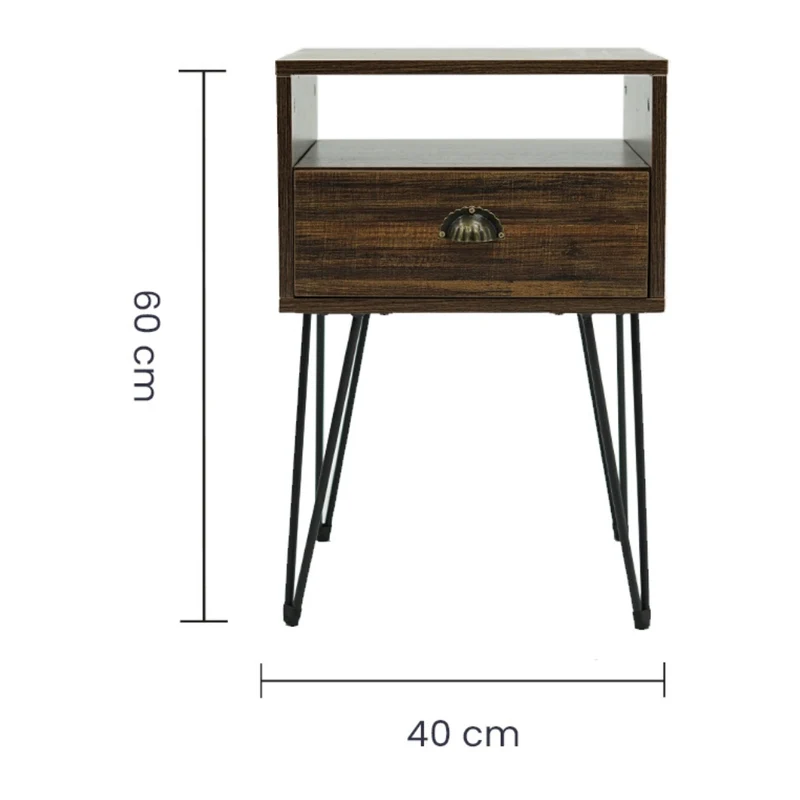 Tokoa Mesa Auxiliar con 1 Gaveta (ME-507)