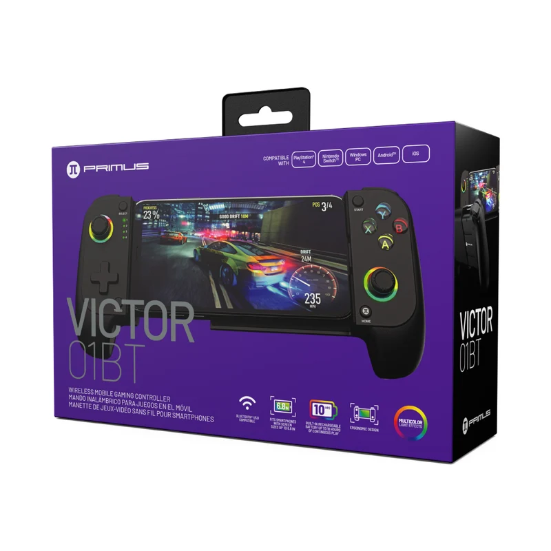 Primus Gaming Control Inalámbrico Gaming Victor01BT para Dispositivos Móviles, PMC-01BT