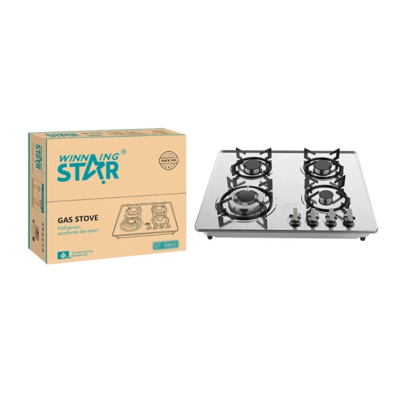 Winning Star Plantilla de Gas 4 Quemadores, St-5663