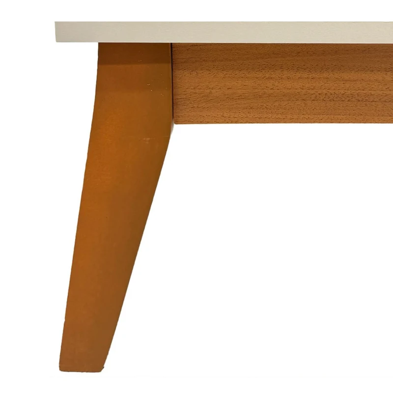 Tokoa Mesa Auxiliar con 3 Puertas 130cm Off White (48434)