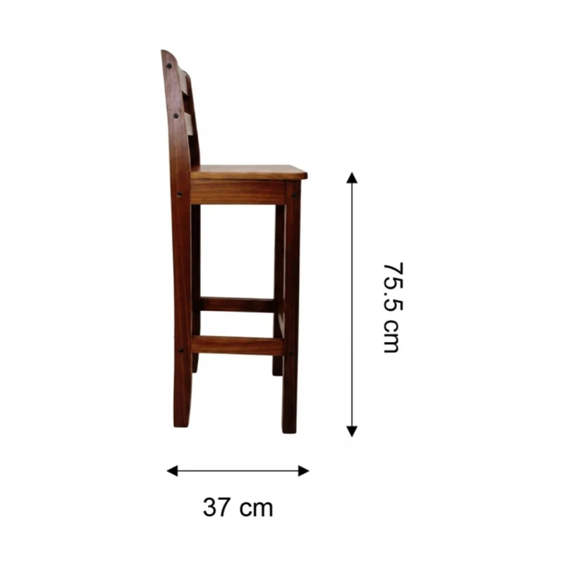 Tokoa Silla de Bar de Madera Castaño (AC-704)