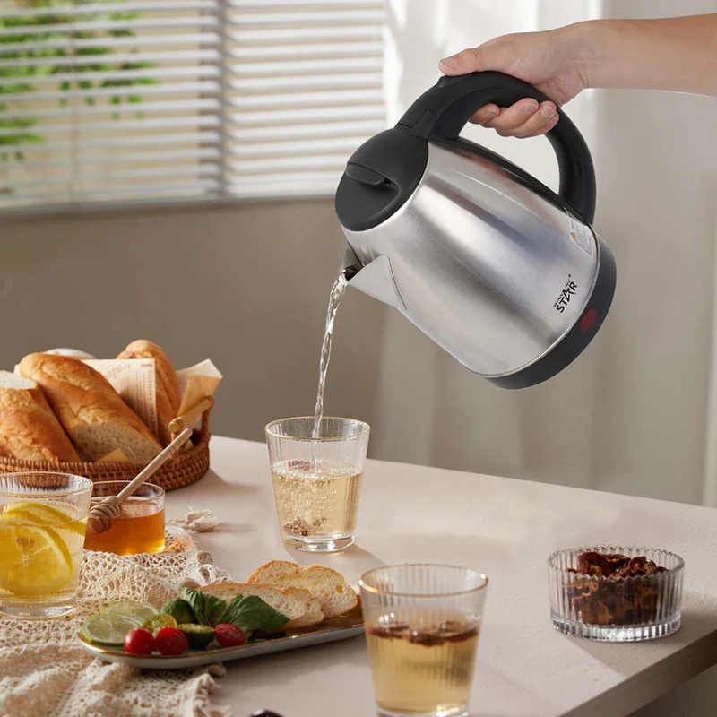 Winning Star Cafetera Eléctrica Acero Inoxidable 1.8 Litros, ST-2063