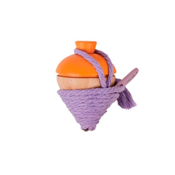 Peonza Madera Naranja Svoora