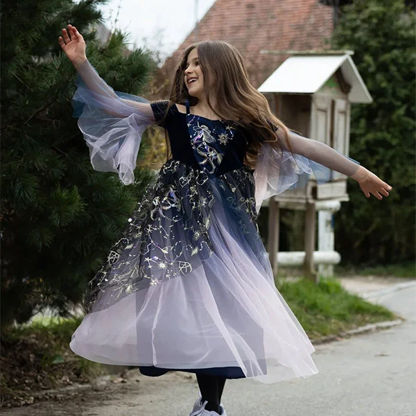 Vestido Hechicera Crepúsculo 5-6 Años Great Pretenders