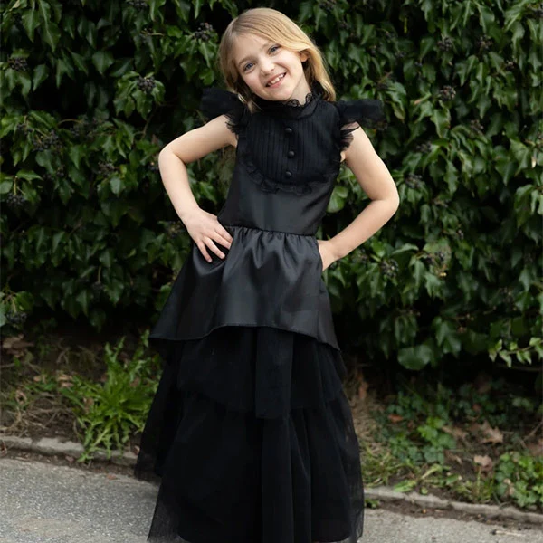Vestido Disfraz Bruja Gótica Traviesa 5-6 Años Great Pretenders